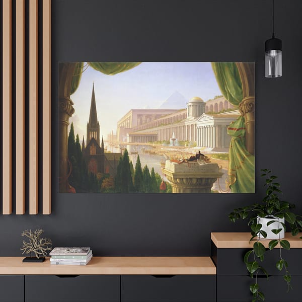 7559385501944361827_2048.jpeg The Architect's Dream - Thomas Cole (1840) - Romantic Canvas Print