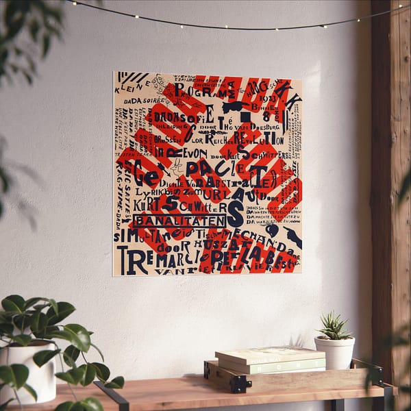 7601646041745778965_2048.jpeg Kleine Dada Soirée (Small Dada Evening) - Theo van Doesburg and Kurt Schwitters (1922) - Vintage Lithograph Poster Print