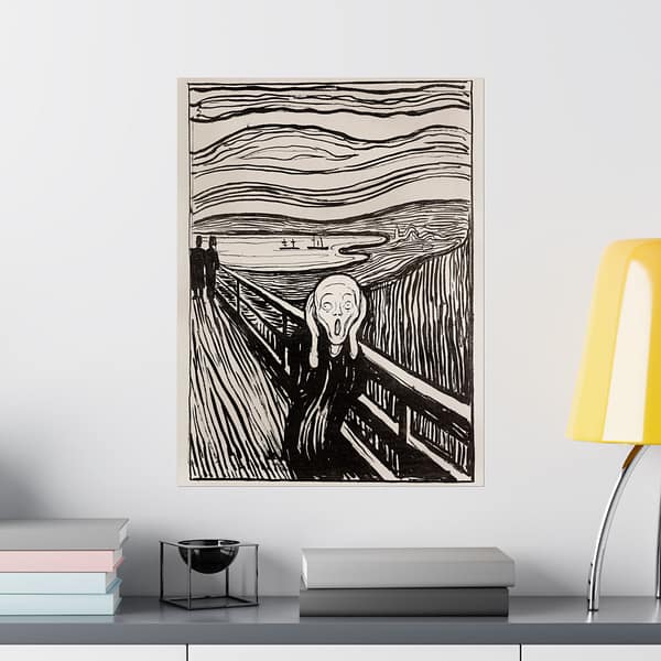 8060831758734838059_2048.jpeg The Scream (Geschrei) - Edvard Munch (1895) - Vintage Lithograph Poster Print