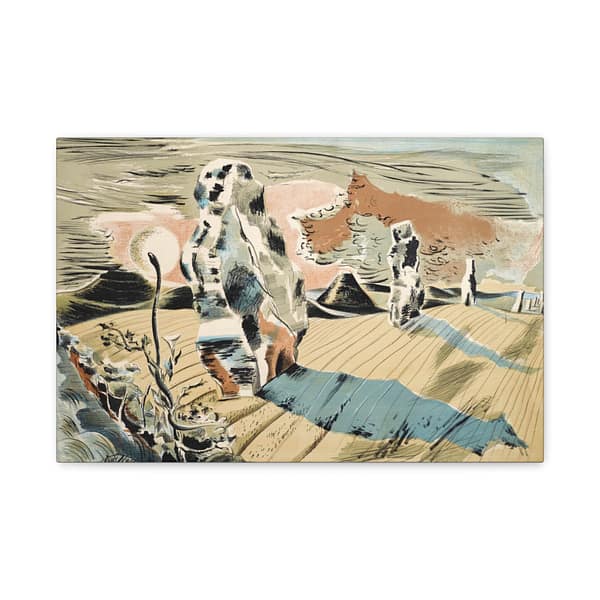 8157205380450427609_2048.jpeg Avebury, Landscape of the Megaliths - Paul Nash (1937) - Vintage Lithograph Canvas Print