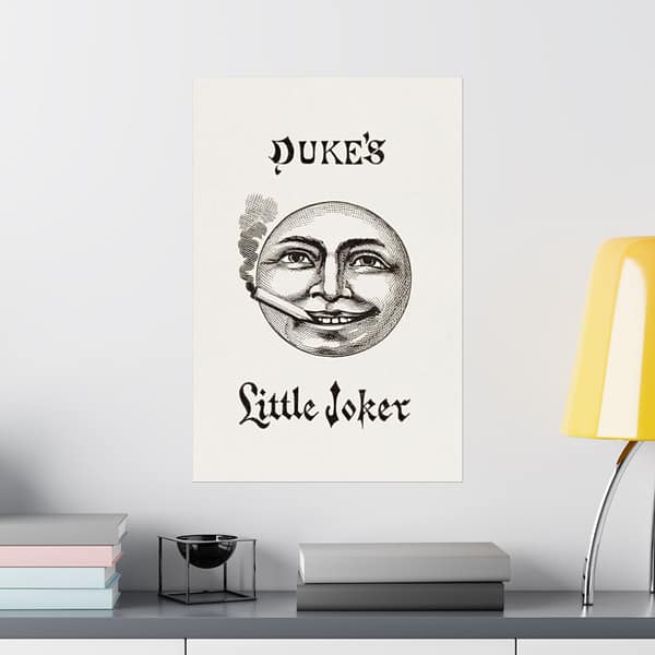 8223476270670482259_2048.jpeg Duke's Little Joker - Turkish Cross-Cut Cigarettes - W. Duke, Sons & Co. (1888) - Vintage Lithograph Poster Print