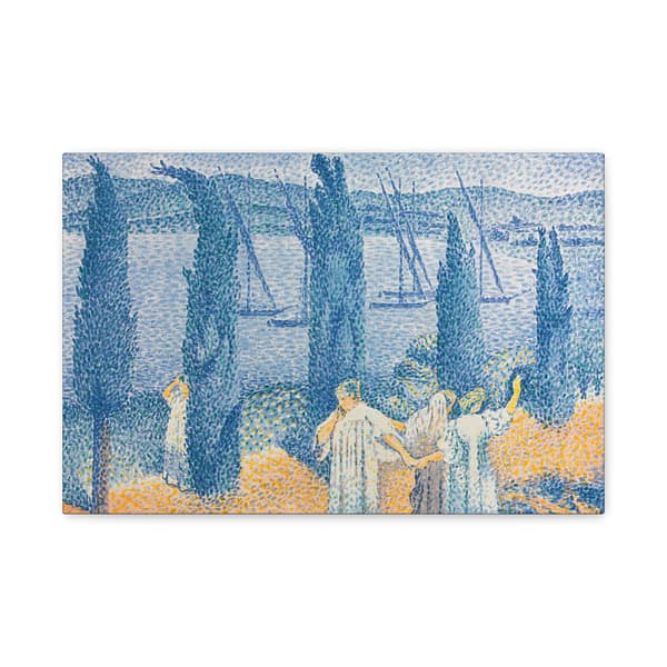 8423960289787835164_2048.jpeg The Promenade (Landscape with Cypresses) - Henri-Edmond Cross (1897) - Impressionist Canvas Print