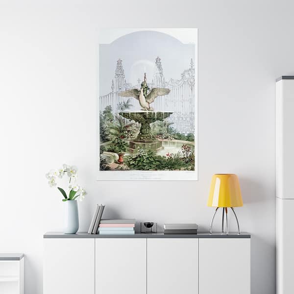 8452022002602610344_2048.jpeg Fountain and Ornamental Gates - Industrial arts of the Nineteenth Century - Sir Matthew Digby Wyatt (c. 1851-53) - Vintage Lithograph Poster Print