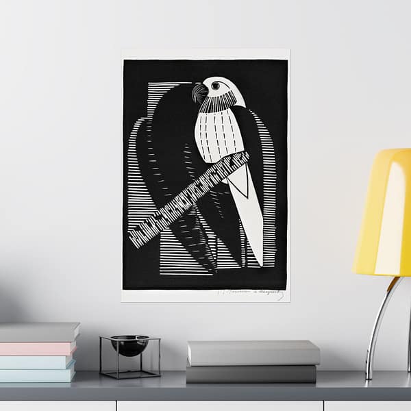 8515751016403599360_2048.jpeg Parakeets (Parkieten) - Samuel Jessurun de Mesquita (1927) - Vintage Lithograph Poster Print