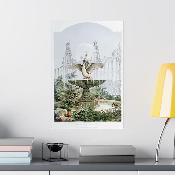 8743585454339454753_2048.jpeg Fountain and Ornamental Gates - Industrial arts of the Nineteenth Century - Sir Matthew Digby Wyatt (c. 1851-53) - Vintage Lithograph Poster Print