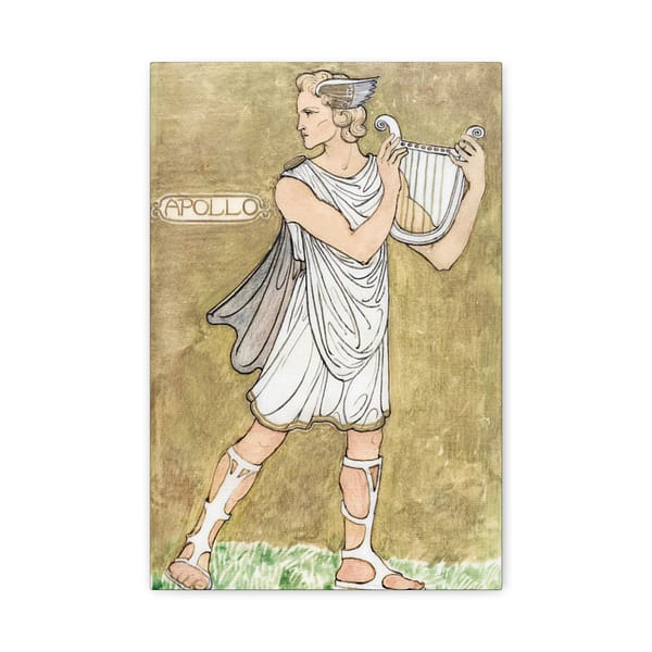 8762823530824422600_2048.jpeg Apollo - Costume Design - Richard Roland Holst (1910) - Art Nouveau Canvas Print