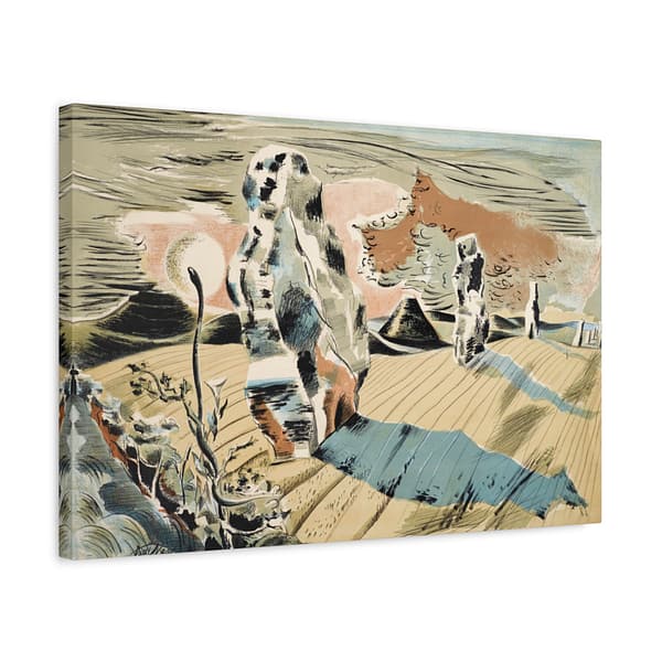 9210889428197348456_2048.jpeg Avebury, Landscape of the Megaliths - Paul Nash (1937) - Vintage Lithograph Canvas Print