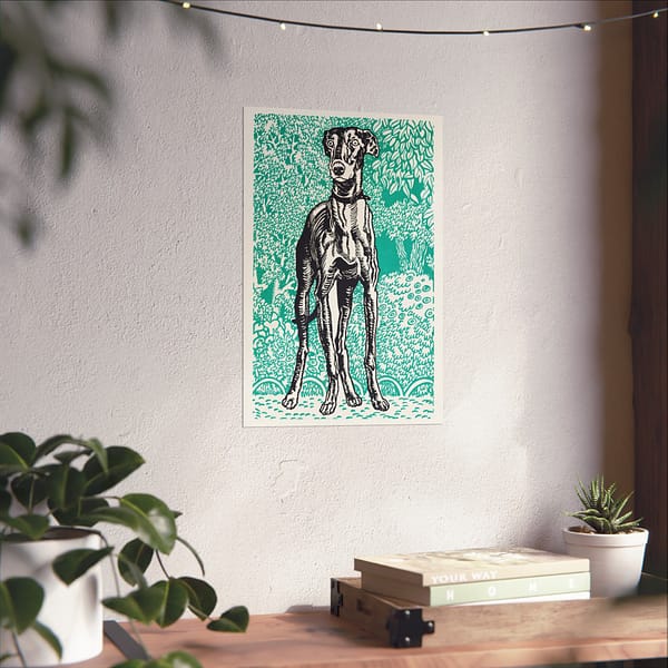 9362223342277170321_2048.jpeg Greyhound (Windhund) - Moriz Jung (1912) - Vintage Lithograph Poster Print