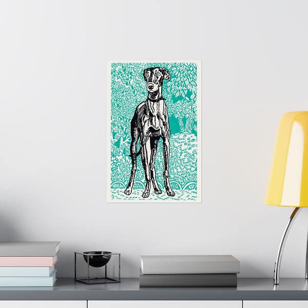 9435319676383223252_2048.jpeg Greyhound (Windhund) - Moriz Jung (1912) - Vintage Lithograph Poster Print