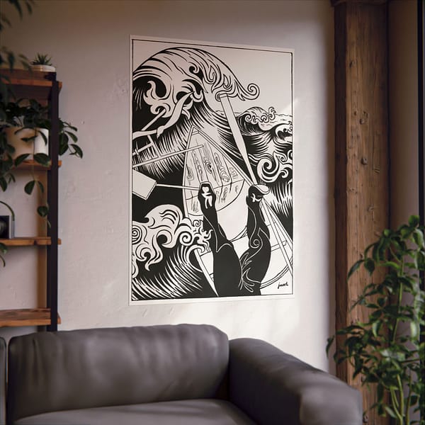 9665804007593064888_2048.jpeg The Wave - Henri-Gustave Jossot (1894) - Vintage Lithograph Poster Print