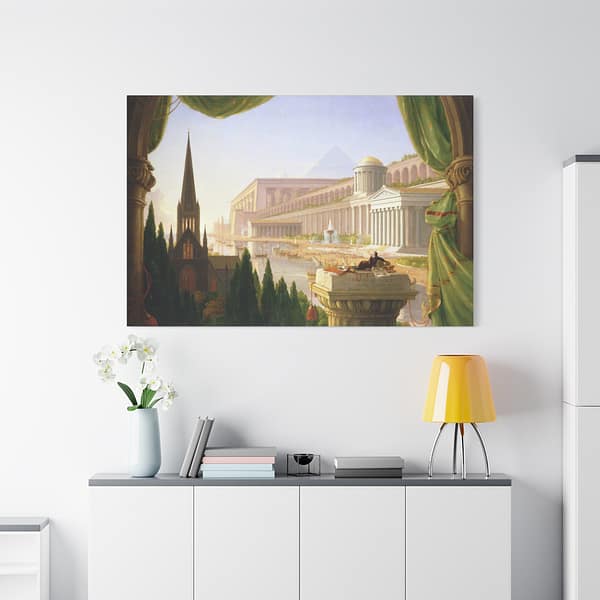 9876428266016412241_2048.jpeg The Architect's Dream - Thomas Cole (1840) - Romantic Canvas Print